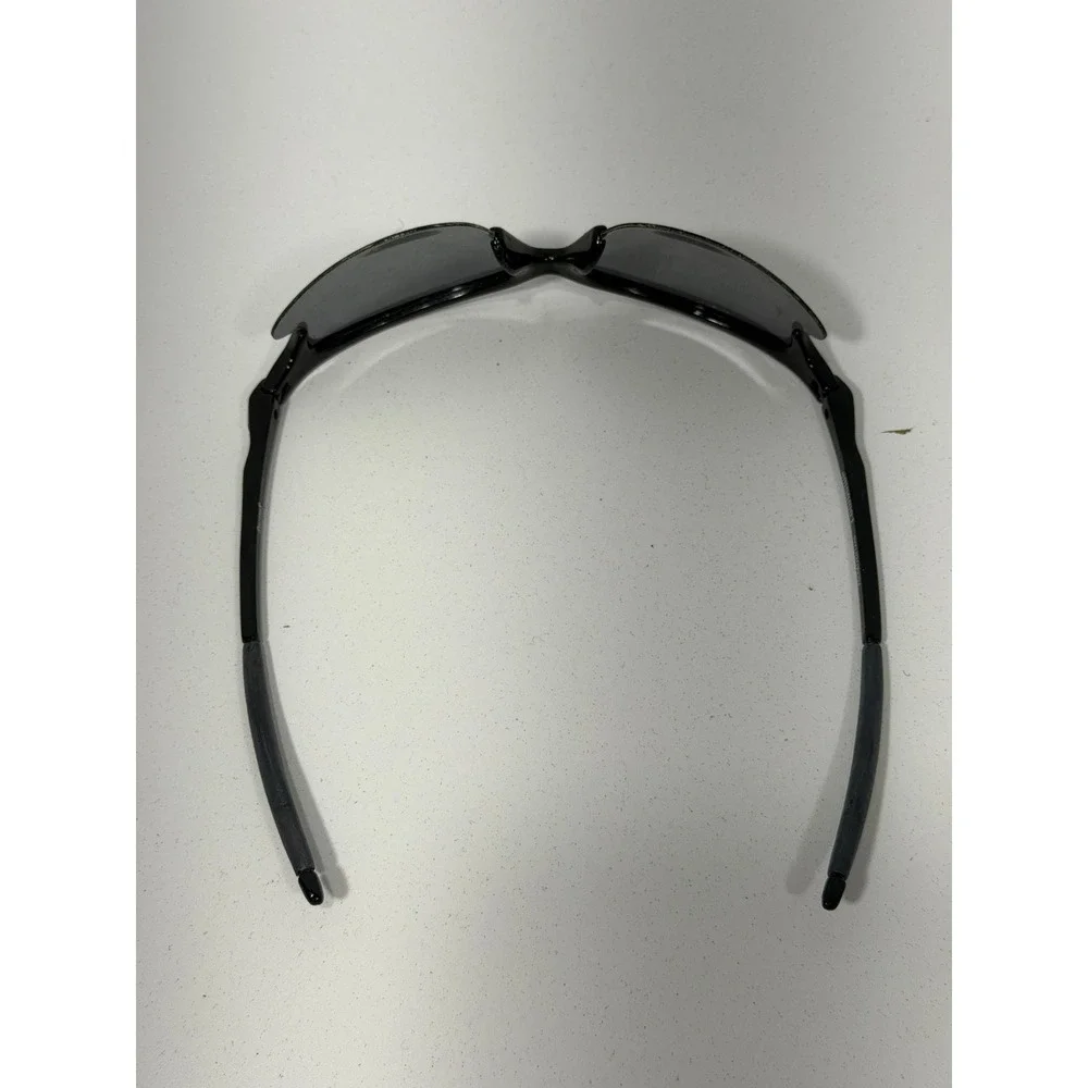 Style Eyes Lowdown Polarized Sport Sunglasses Black Wrap Frame Gray Lens Y2k 90s